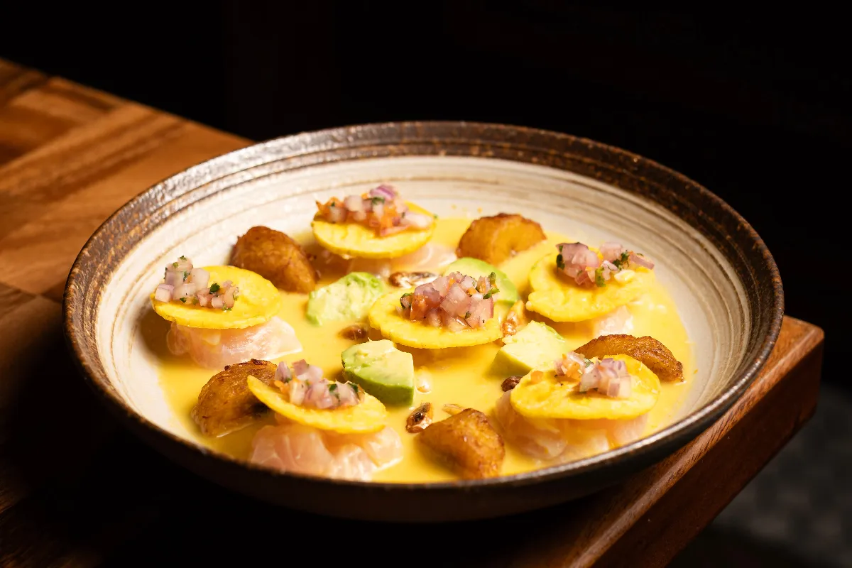 Charapa ceviche on the table at Fusionista, 14 Park St, Montclair